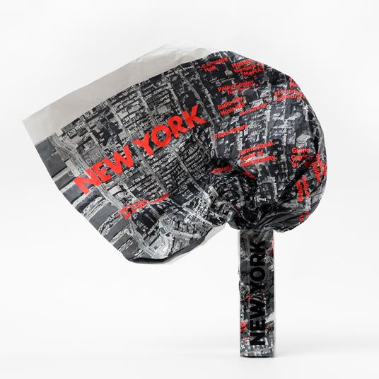 Crumpled city from the air. New York - copertina