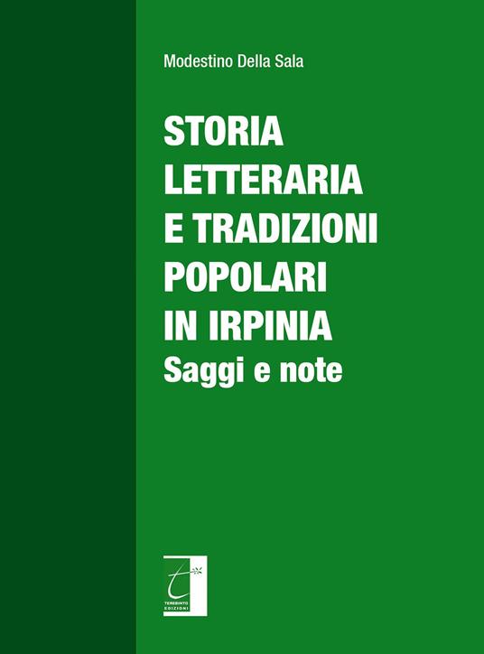 Storia letteraria e tradizioni popolari in Irpinia. Saggi e note - Modestino Della Sala - copertina