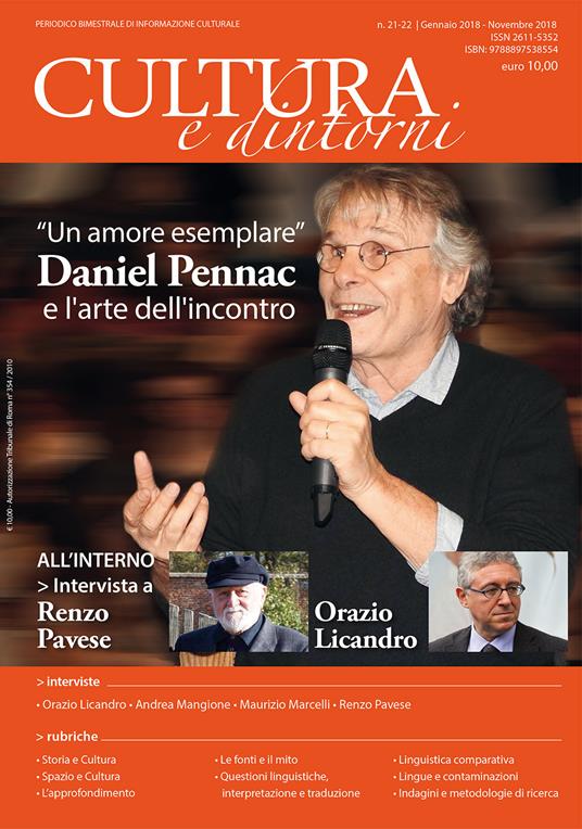 Cultura e dintorni. Periodico bimestrale di informazione culturale. Vol. 21-22 - copertina