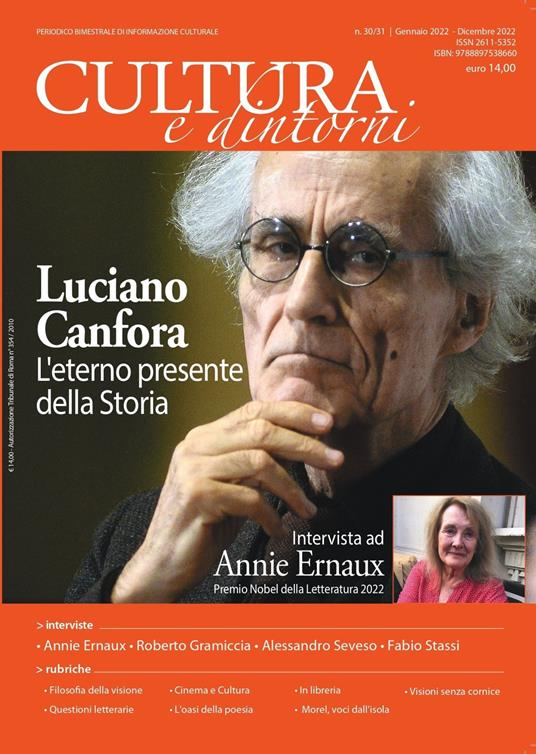 Cultura e dintorni. Periodico bimestrale di informazione culturale. Vol. 30-31 - copertina