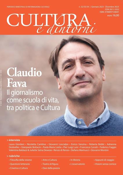 Cultura e dintorni. Periodico bimestrale di informazione culturale. Vol. 32-34 - copertina