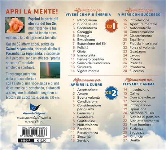 Affermazioni per l'autoguarigione. 52 frasi e preghiere per guarire la tua vita - Kriyananda Swami - 2