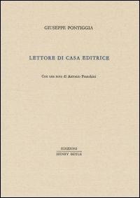 Lettore di casa editrice - Giuseppe Pontiggia - copertina