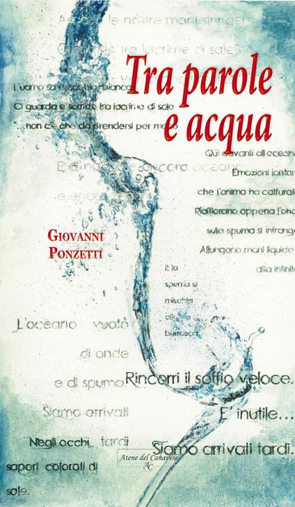 Tra parole e acqua - Giovanni Ponzetti - copertina