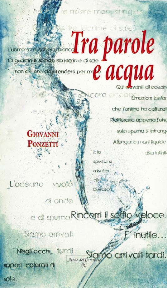 Tra parole e acqua - Giovanni Ponzetti - copertina