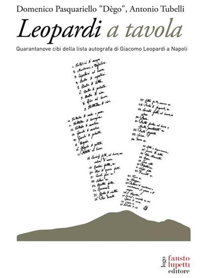 Leopardi a tavola. Quarantanove cibi della lista autografa di Giacomo Leopardi a Napoli - Domenico Pasquariello Dègo,Antonio Tubelli - ebook