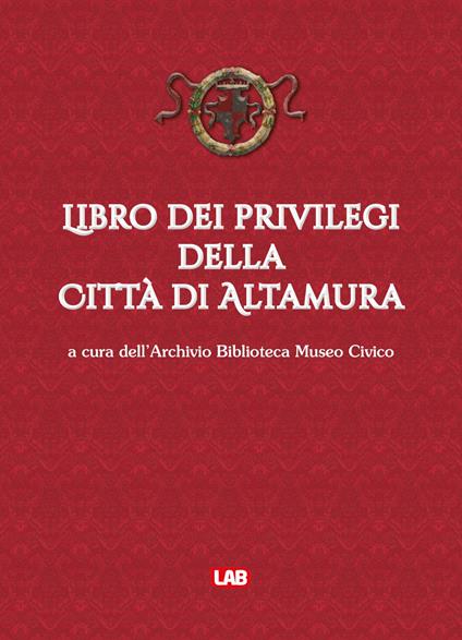 Libro dei privilegi della città di Altamura - copertina