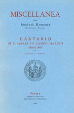 Cartario di S. Maria in Campo Marzio (986-1199)