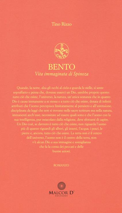 Bento. Vita immaginata di Spinoza - Tino Rizzo - copertina