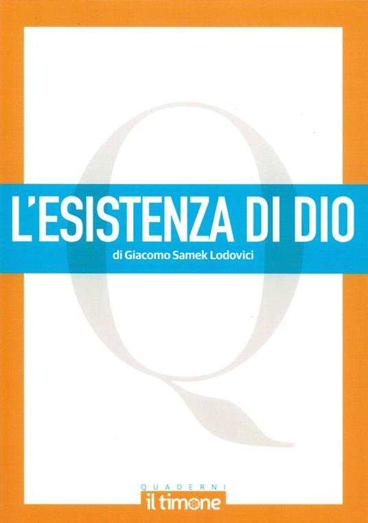L'esistenza di Dio - Giacomo Lodovici Samek - copertina