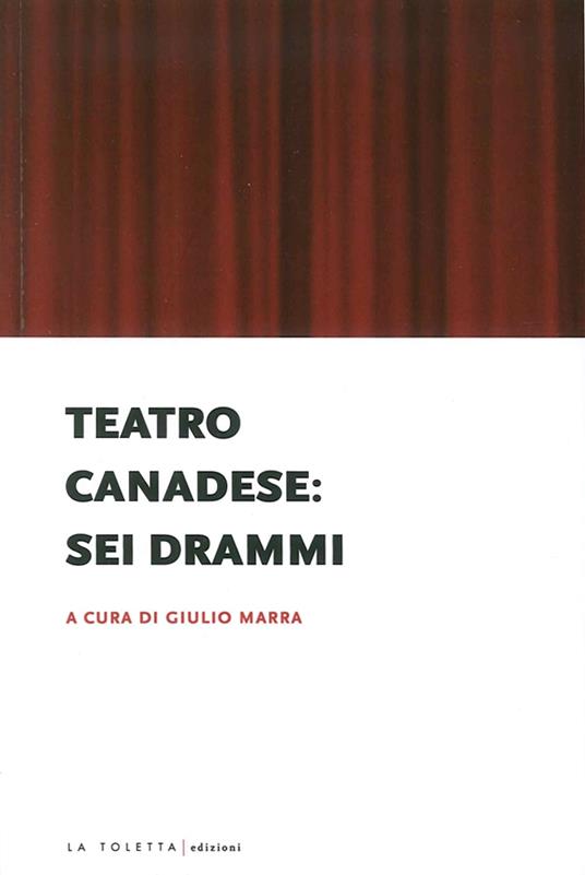 Teatro canadese: sei drammi - copertina