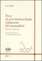 Note di psicofarmacologia comparata dei mammiferi