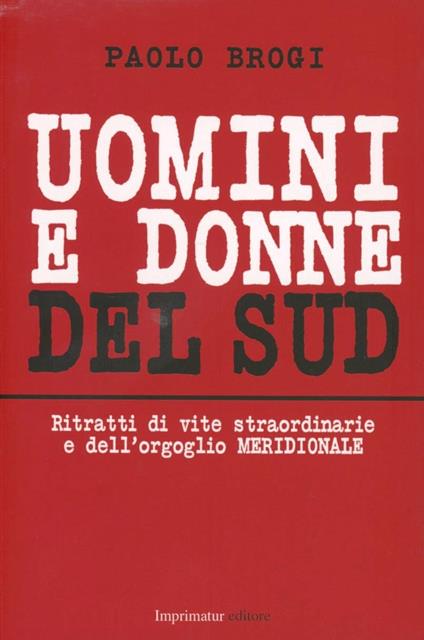 Uomini e donne del sud - Paolo Brogi - copertina