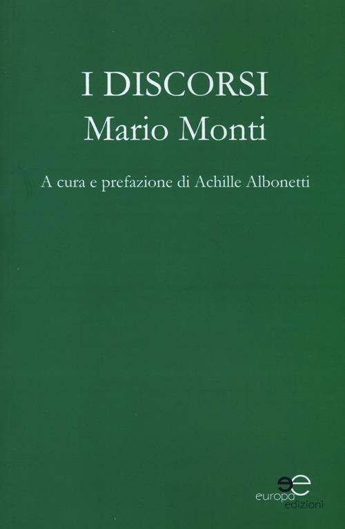 I discorsi - Mario Monti - copertina