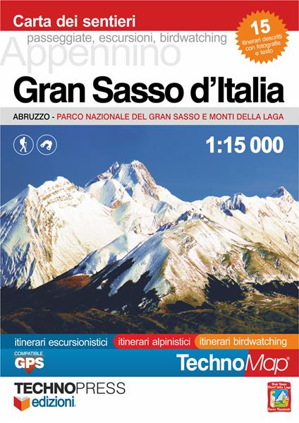 Gran Sasso d'Italia. Carta dei sentieri - copertina