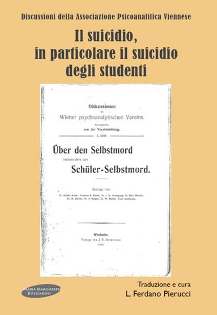 Il suicidio, in particolare il suicidio degli studenti - copertina