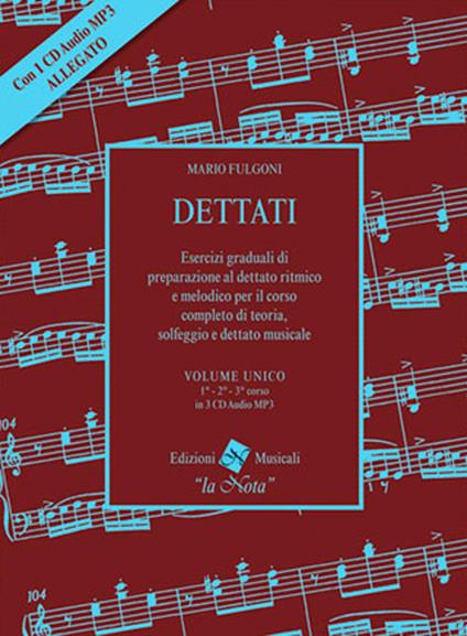 Dettati volume unico. Primo corso. Con CD-Audio - copertina