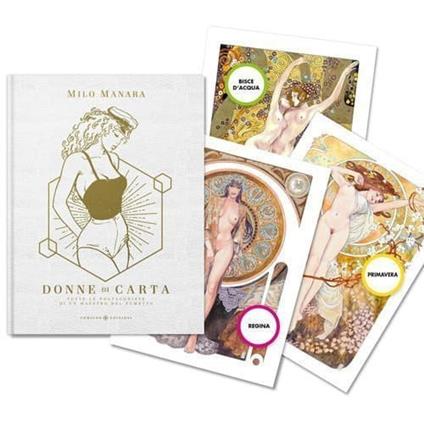 Donne di carta. Tutte le protagoniste di un maestro del fumetto. Ediz. limitata - Milo Manara - copertina