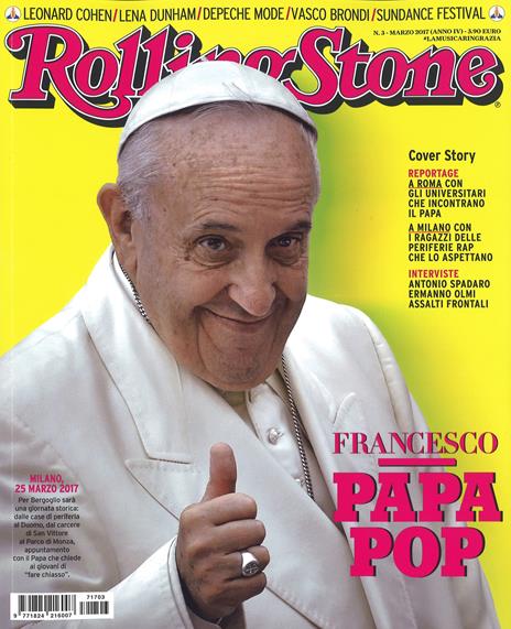 Rivista Rolling Stone. Numero 3, Marzo 2017 - copertina