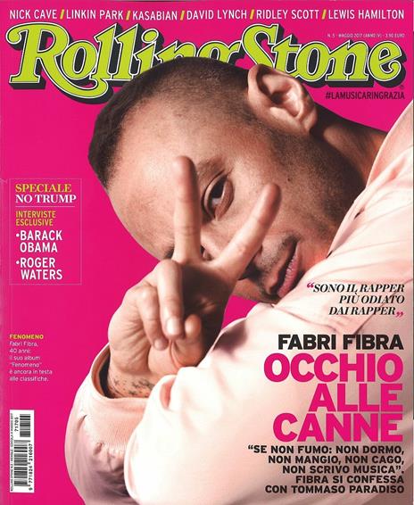 Rivista Rolling Stone. Numero 5, Maggio 2017 - copertina