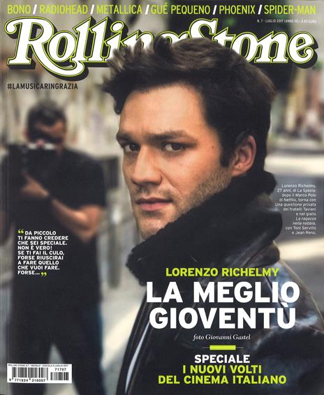 Rivista Rolling Stone. Numero 7, Luglio 2017 - copertina