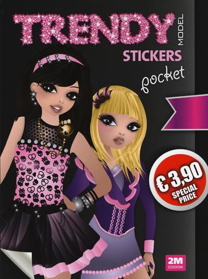 Trendy model pocket stickers. Nero - Valentina Russo - copertina