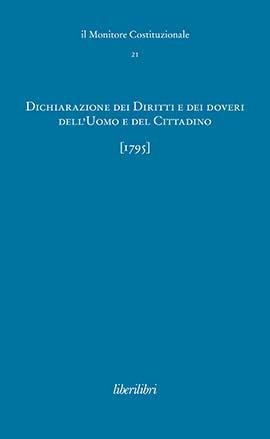 Dichiarazione dei Diritti e dei Doveri dell'Uomo e del Cittadino (1795) - copertina