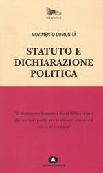 Statuto e dichiarazione politica