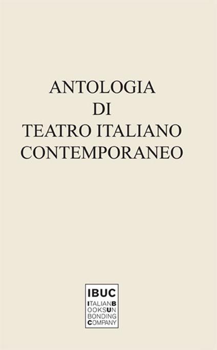 Antologia di teatro italiano contemporaneo - copertina