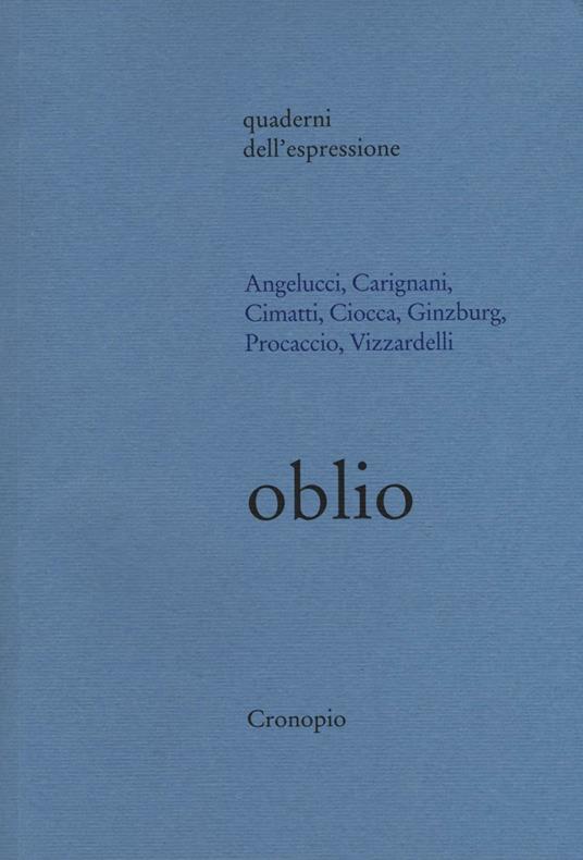 Oblio - copertina