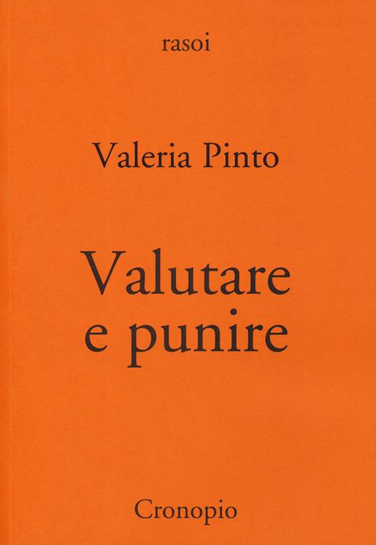 Valutare e punire - Valeria Pinto - copertina