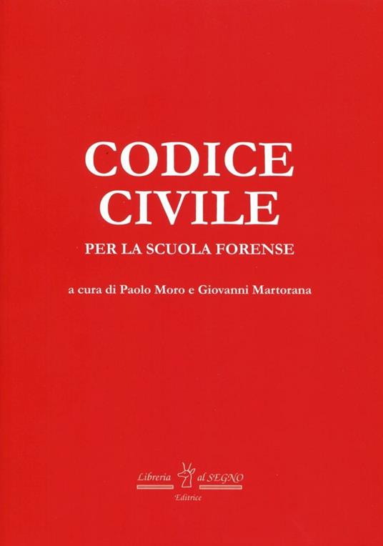 Codice civile per la scuola forense - copertina