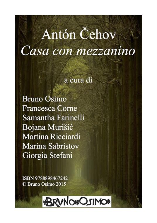 Casa con mezzanino - Anton Cechov - copertina