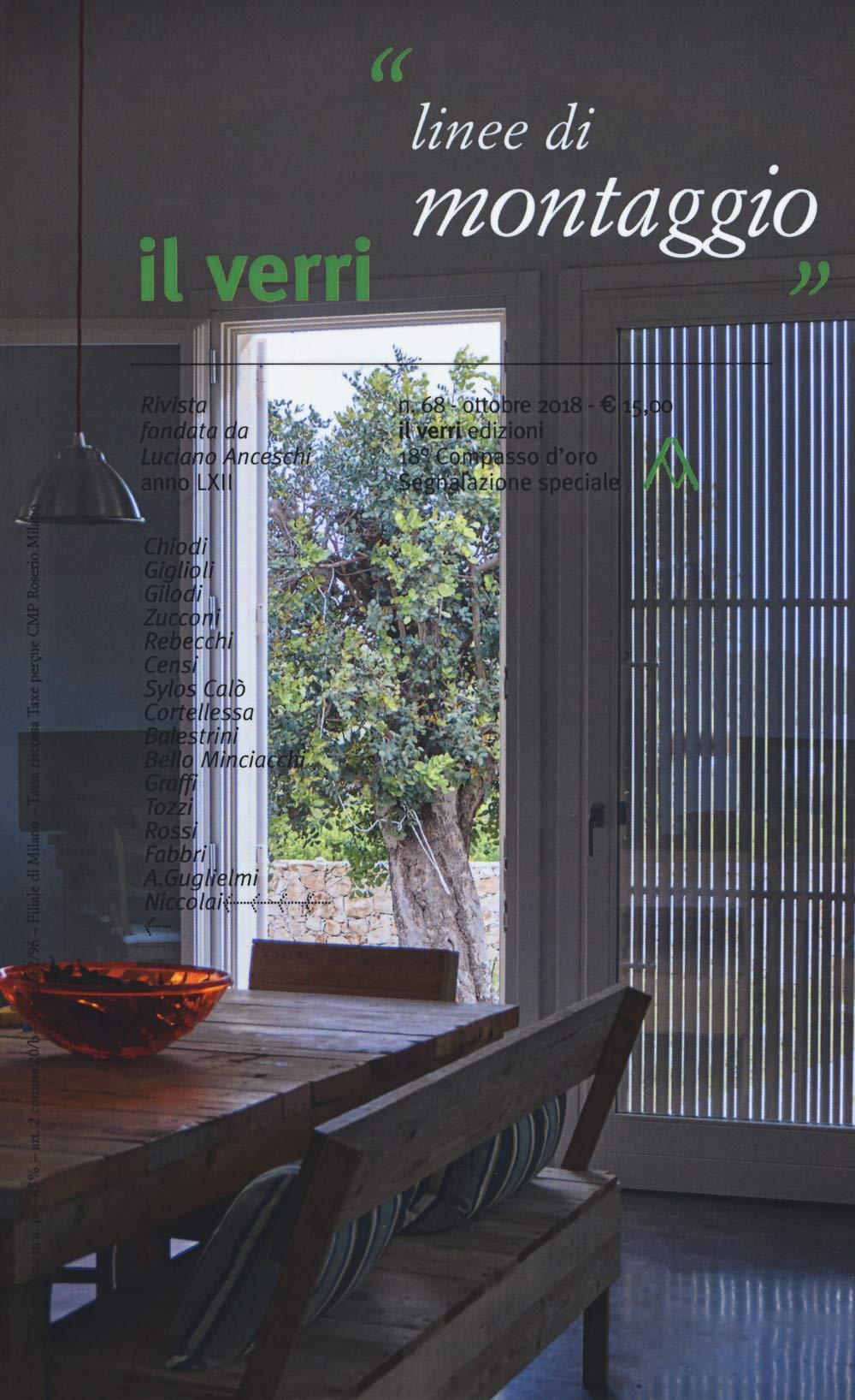 Il Verri (2018). Vol. 68: Linee di montaggio.