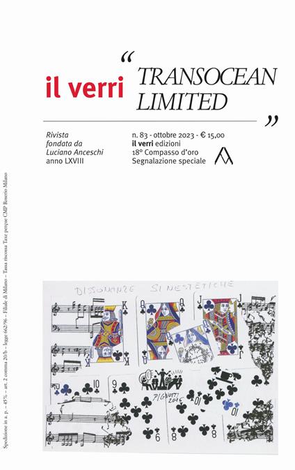 Il Verri. Vol. 83: Transocean limited - copertina