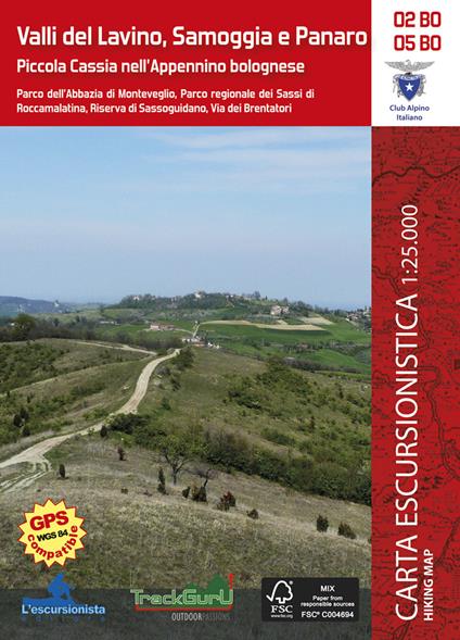 Valli del Lavino, Samoggia e Panaro. Piccola Cassia nell'Appennino Bolognese. Con carta escursionistica 1:25.000 - copertina