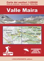 Valle Maira 1:25000. Carta dei sentieri-Carte de randonée-Wanderkarte-Hiking Map. Ediz. multilingue