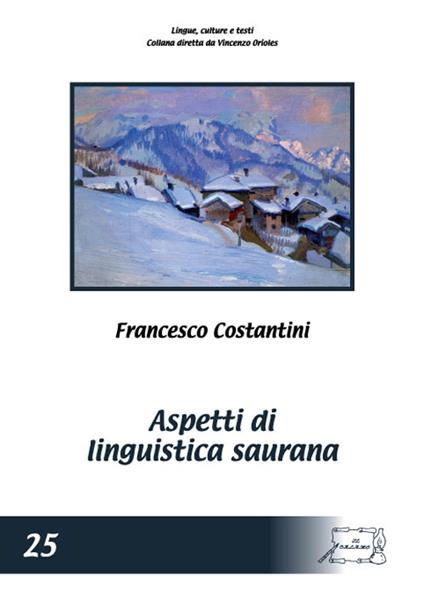 Aspetti di linguistica saurana - Francesco Costantini - copertina