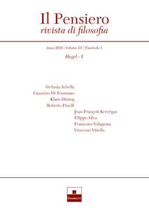 Libro Il pensiero. Rivista di filosofia (2016). Nuova ediz.. Vol. 55\1: Hegel. 