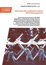 Unidee notebooks (2015). Vol. 2: Notes from the residential modules. 2015 fall programme .