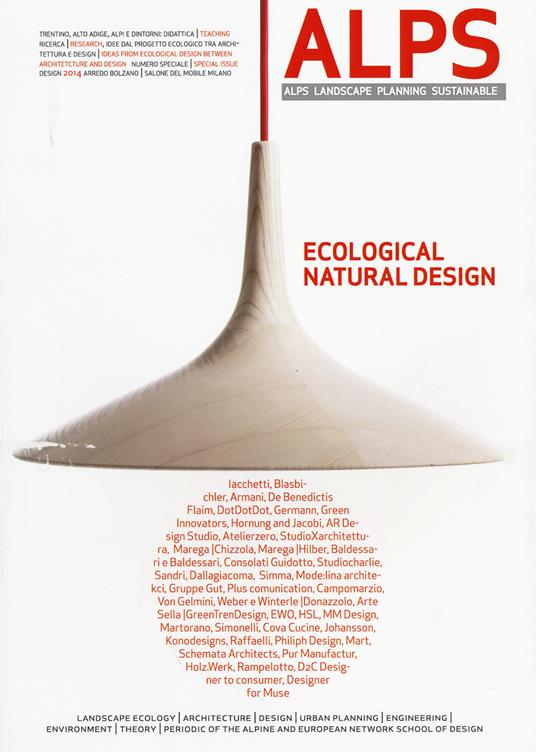 ALPS Landscape planning sustainable. Ediz. italiana e inglese. Vol. 6/1: Ecological natural design - copertina