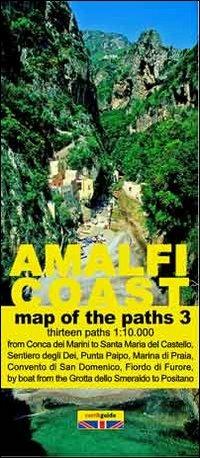 Map of the paths of the Amalfi coast. Scale 1:10.000. Vol. 3: From Conca dei Marini to Positano. - Gabriele Cavaliere - copertina