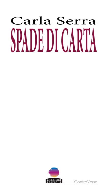 Spade di carta - Carla Serra - copertina