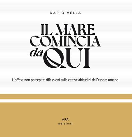 Il mare comincia da qui. L'offesa non percepita: riflessioni sulle cattive abitudini dell'essere umano. Ediz. illustrata - Dario Vella - copertina