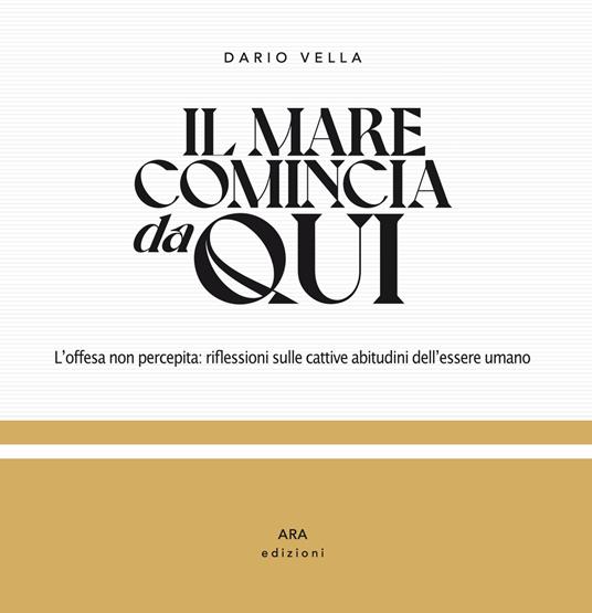 Il mare comincia da qui. L'offesa non percepita: riflessioni sulle cattive abitudini dell'essere umano. Ediz. illustrata - Dario Vella - copertina