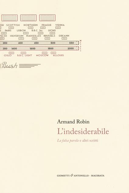 L' indesiderabile. La falsa parola e altri scritti - Armand Robin - copertina