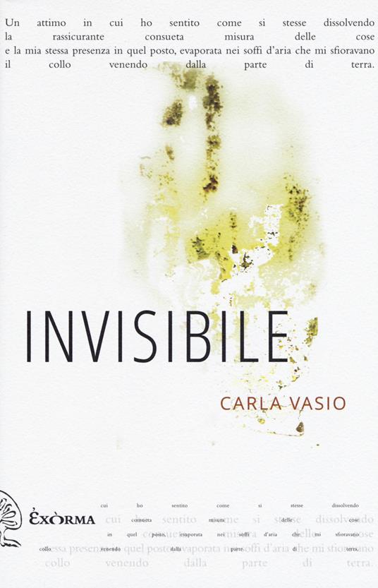 Invisibile - Carla Vasio - copertina