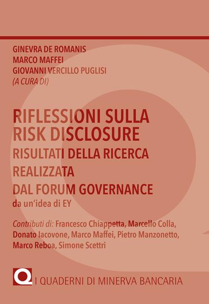 Riflessioni sulla Risk Disclosure. Risultati della ricerca realizzata dal Forum Governace - copertina