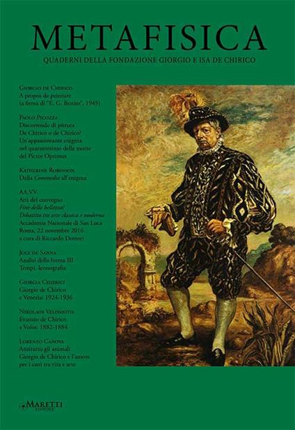 Metafisica. Quaderni della fondazione Giorgio e Isa de Chirico (2018). Vol. 17-18 - copertina