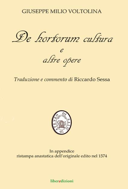 De hortorum cultura e altre opere - Giuseppe M. Voltolina - copertina